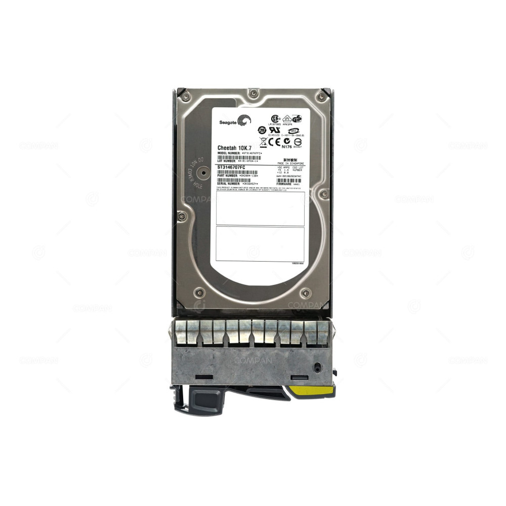 X274B-R5 NETAPP HARD DRIVE 146GB 10K 2G FOR FAS250 FAS270 STORAGESHELF DS14  DS14 MK2 DS14 MK4 FC SP-274B-R5, 108-00082+A0, ST3146707FC
